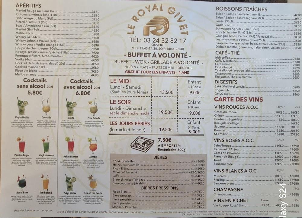 Le Royal - Menu Image 1